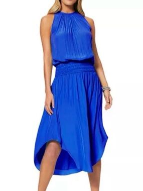 Classic Wedding guest old money flowy Ramy Brook Audrey Midi Dress S